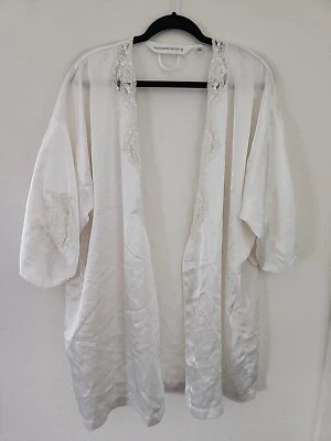 Mujer Y2k Victoria Secteto Blanco Encaje Bordado Bata Nupcial Komono O/S Foto 1 de 4