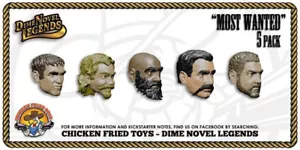 Dime Novel Legends scala 1:18 (4") teste più ricercate confezione da cinque - Foto 1 di 3