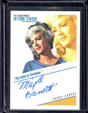 2004 STAR TREK THE QUOTABLE DEEP SPACE NINE MAJEL BARRETT NURSE CHAPEL AUTOGRAPH