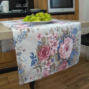 Corredor de Mesa Tela Floral Vacaciones Rectangular Naperon Impermeable Estilo Francés - Imagen 1 de 5