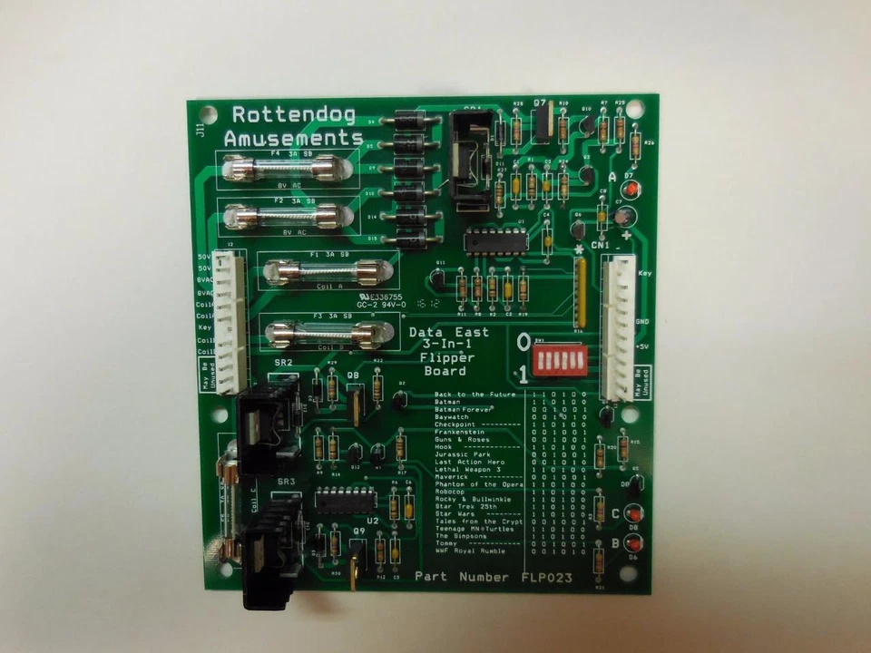 New Data East-Sega Pinball Universal Flipper Board.520-5033-00/03 5070,520-5076 - Image 1 of 1