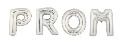 16" 40" Silver Gold Mylar Letter Balloons PROM Party Balloon Alphabet Decoration - Image 1 of 4