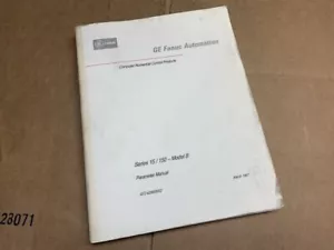 Parámetro de automatización GE Fanuc manual GFZ-62560E/02 serie 15 150 modelo B - Imagen 1 de 2