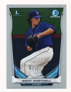 2014 Bowman Chrome Draft #CDP77 Brent Honeywell Tampa Bay Rays Dodgers - Picture 1 of 2