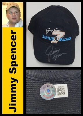 Jimmy Spencer: Sombrero firmado autografiado Beckett Holo Foto 1 de 4