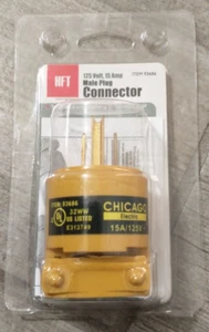 Chicago Electric Two Pole, 3-Prong 15A, 125V Male Plug - Picture 1 of 2