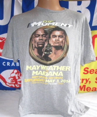 THE MOMENT Flyod Mayweather vs Maidana t shirt Men's 3XL MGM Grand Las Vegas TMT - Image 1 of 4