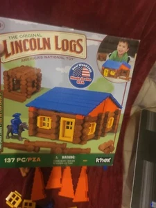 LINCOLN LOGS - Oak Creek Lodge - 137 Pieces Building Education Toy OPEN BOX MINT - Picture 1 of 11