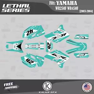 Kit Gráficos para YAMAHA WR250F y WR450F (2003-2004) Letal - TEAL - Imagen 1 de 6