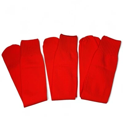 Calcetines Receptor Ancho Tubo Calcetines Estilo 4651 Adulto Talla Grande Naranja 3 Pares Nuevos Sin Etiquetas Foto 1 de 4