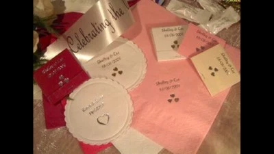 100 Personalised Napkins/serviettes Wedding, Christening, Birthday, Baby Shower, - Image 1 of 4