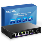 Commutateur Ethernet 5 ports 2,5 G avec liaison montante 10G SFP, commutateur réseau 2,5 Go non géré,