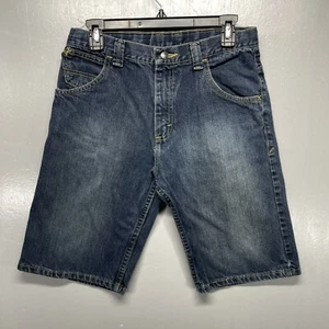 Wrangler Boys Size 18 Regular Blue Jean Shorts  Adjustable Waist - Picture 1 of 8
