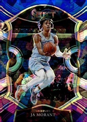 Ja Morant - 2020-21 Panini Select Blue White Purple Cracked Ice Card #60 - Image 1 of 2