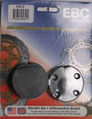 EBC Organic FA Series Brake Pad - Front for Honda CB 500 Four 1972-1973 FA13 - Image 1 of 3