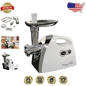 Versatile 1200 Watt Meat Grinder with Sausage Funnel for Homemade Delights - Picture 1 of 9