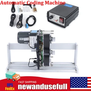 Máquina de codificación automática impresora de cinta codificador de sellos calientes fecha número de lote 110 V - Imagen 1 de 17