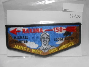 O.A. LODGE S-66 150 NAKONA JAMES E. WEST 2006 HONOREE MICHAEL (TEXAS) B677 - Bild 1 von 1