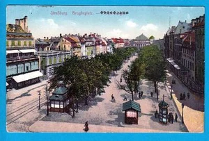 717 AK Straßburg Broglieplatz Feldpost 1916 - Bild 1 von 1