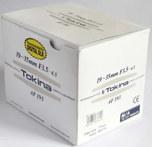 Tokina AF 19-35mm F3.5-4.5 Wide Angle Lens - Minolta/Sony A Mount - Never Used! - Picture 1 of 6
