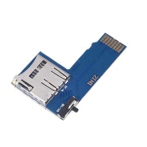 P&P Dual Slot TF Card Adapter Memory Board for Raspberry Pi 4B/3B+/3B/ Zero W AA - Afbeelding 1 van 8