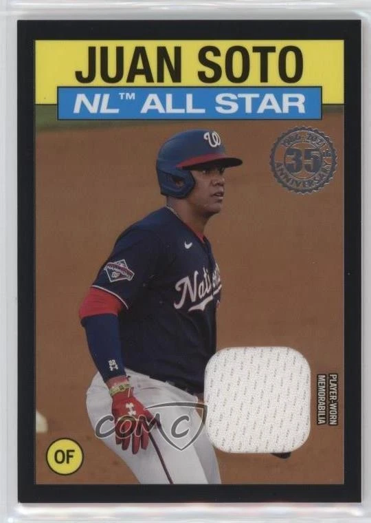 2021 Topps 1986 Topps All-Star Baseball Relics Black /199 Juan Soto #86ASRJS - Image 1 of 2