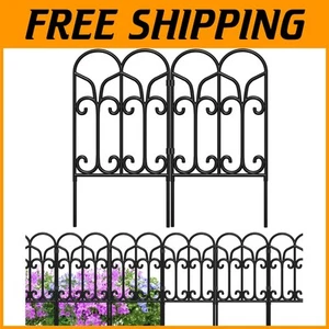 Flexible Decorative Garden Fencing - 22in High, 10 Panels, No Dig Installation - Picture 1 of 9