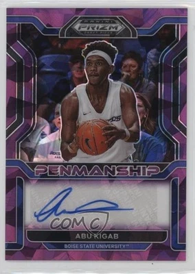 2022 Panini Prizm Draft Picks College Penmanship Purple Ice /99 Abu Kigab Auto - Image 1 of 2