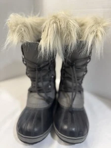 Sorel Youth Joan Of Arctic Waterproof Boot Quarry Size 3 M Big Kid EUC - Picture 1 of 8