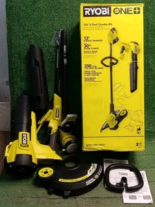 Ryobi PCLCK202K ONE+ 18V String Trimmer/Edger & Jet Fan Blower - Tools Only, NEW - Picture 1 of 15