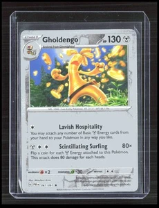 Gholdengo 067/091 SV: Paldean Fates Pokemon TCG Rare Reverse Holo CB-2-3-A-6 - Imagen 1 de 7