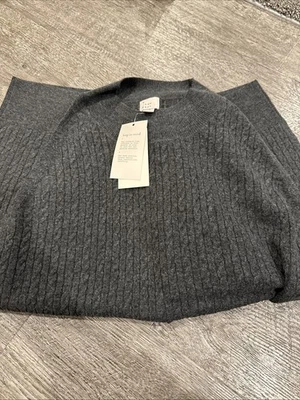 Suéter Chaleco Para Mujer Un Nuevo Día Gris Suave Talla Cuello Redondo Pullover 4x Foto 1 de 3