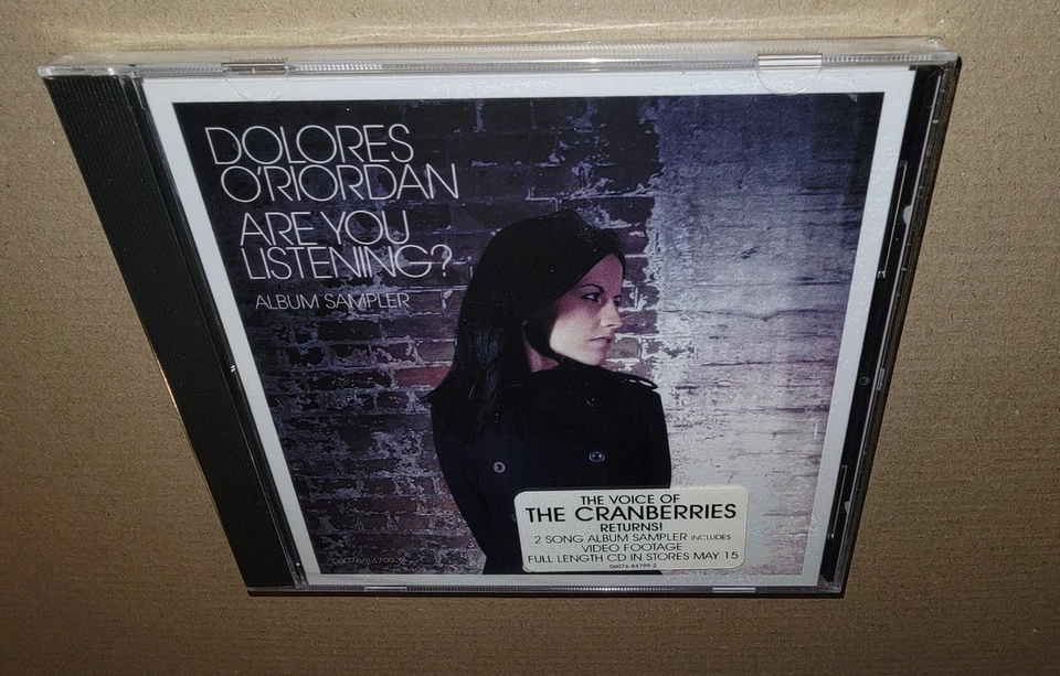 DOLORES O'RIORDAN - Are You Listening? 2-SONG SAMPLER - Rare Enhanced Promo CD - Image 1 of 4
