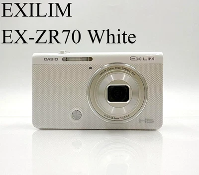 CASIO EXILIM HIGH SPEED EX-ZR70 16.1MP Digital Camera White Used From Japan - Image 1 of 4