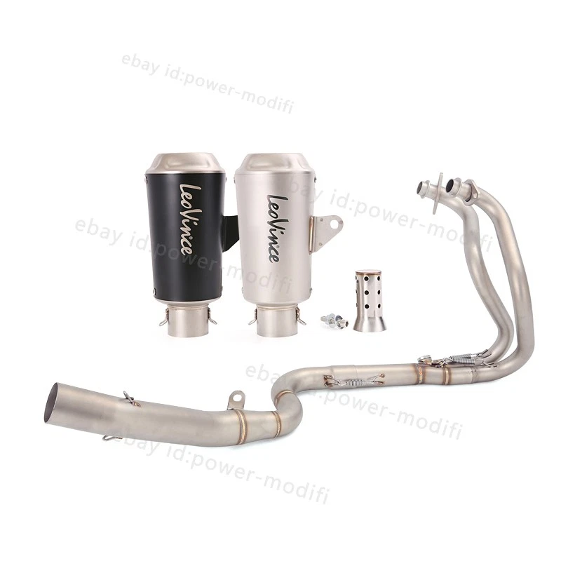 Tubo de cabezal silenciador sistema de escape completo para Kawasaki Ninja 300 Z250 2013-2016 Foto 1 de 4