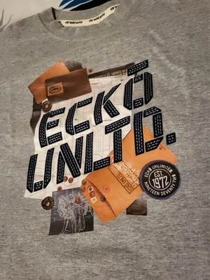 ECKO UNLTD Vintage Mens XL Heather Grey Graphic Print T-Shirt, Excellent Cond. - Image 1 of 4