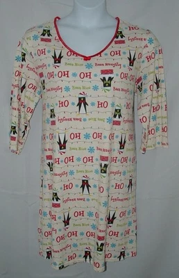 Cómodo vestido de noche de salón talla grande 2X-3X (20-24) vacaciones de Navidad 'BEEN NAUGHTY' Foto 1 de 4