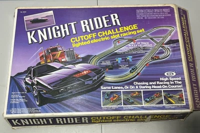 Vintage Ideal Knight Rider Cutoff Challenge Slot Car Set. Incomplete, No Cars - Image 1 of 4