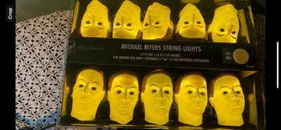 Juego de 10 luces de cadena H2O Halloween Michael Myers interior 10 pies/120 pulgadas probado Foto 1 de 3