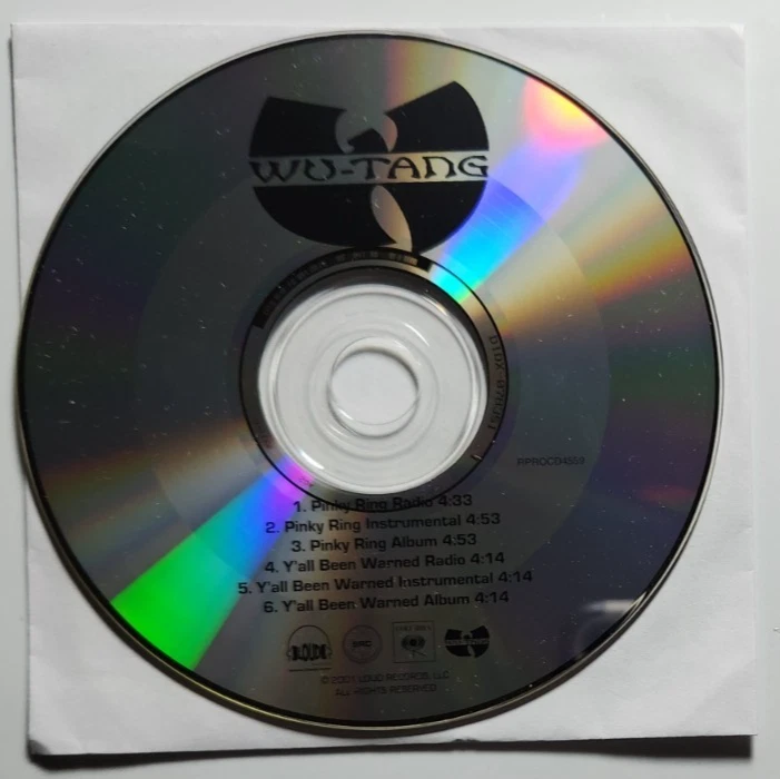 Wu-Tang Clan - Pinky Ring / Y'all Been Warned Promo CD Single 2001 Rap Raekwon Foto 1 de 1