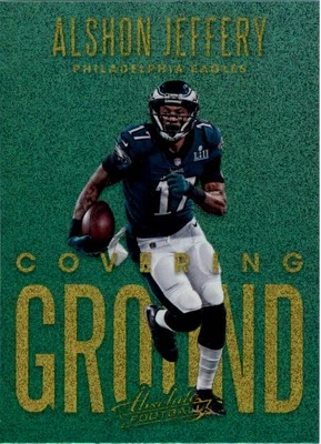 2018 Absolute Covering Ground Spectrum Gold #13 Alshon Jeffery - NM-MT - Image 1 of 2