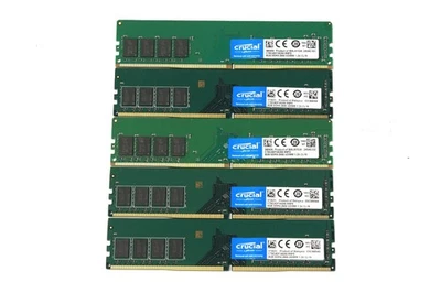 Crucial 40GB (5X8GB) CT8G4DFS8266 DDR4 2666MHz PC4-21300 UDIMM 1.2V Memory RAM - Image 1 of 2