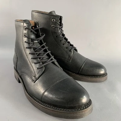 Botines con cordones de cuero negro FRYE talla 8,5 Foto 1 de 4