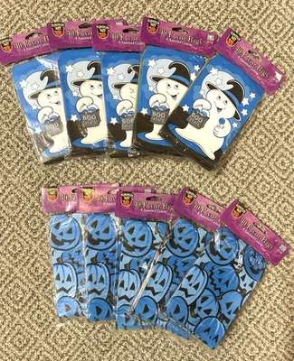 Vintage 400 Halloween Ghost & Pumpkins Paper Treat bags Paper Magic 10 pkgs - Image 1 of 4