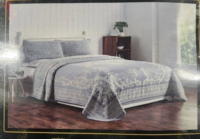 Juego de colcha medallón topo mezcla algodón ligero Adalie Foto 1 de 4