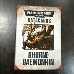 Tarjetas de datos Games Workshop Warhammer 40k Khorne Daemonkin 8ª edición - Imagen 1 de 1