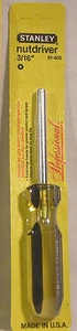 NEW Manufacture Package PROFESSIONAL STANLEY TOOL 3/16 in NUTDRIVER  Made In USA - Picture 1 of 1
