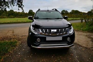 Spoiler Bar To Fit Mitsubishi L200 Triton Strada 2015 - 2019 Bumper Nudge Guard - Picture 1 of 11