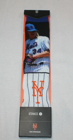 Stance Mens New York Mets Noah Syndergaard Socks Size Large 9-12 Crew Socks New Cover