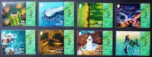 Jersey Stamps: "Jersey From The Air" MNH 0383 Selvedge 8 Value Mint Set 2021 - Picture 1 of 1